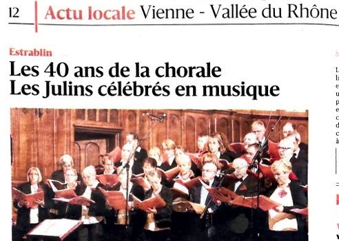 Un concert remarqué à Estrablin!