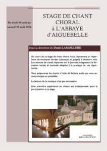 Stage Aiguebelle 2026